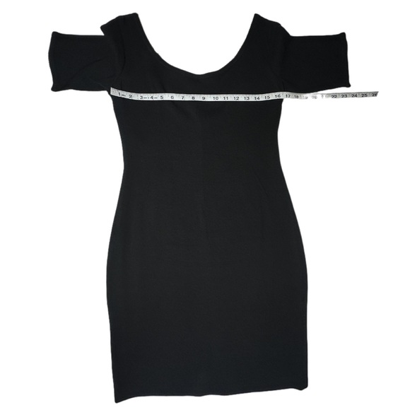 DOLCE & GABBANA | Black Scoop Neck Short Sleeve Knee-Length Dress IT 42/US 10 - Picture 9 of 16